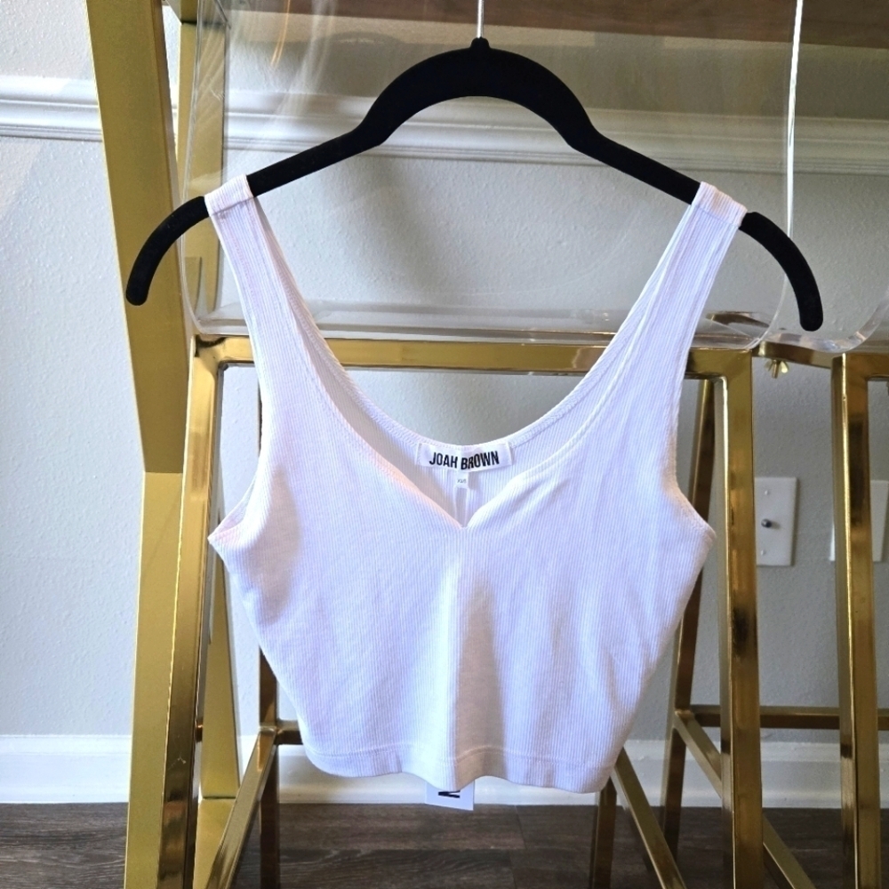 Joah Brown | Crop Henley Tank OG - Picture 2 of 3